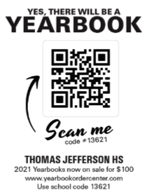 This image has an empty alt attribute; its file name is TJ-yearbook-2020-QR.png